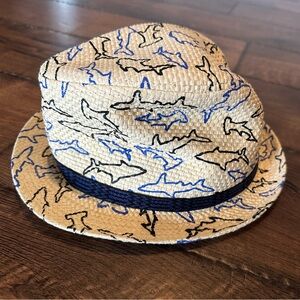 Little boy shark fedora hat